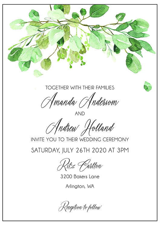 Wedding Invitation Sample