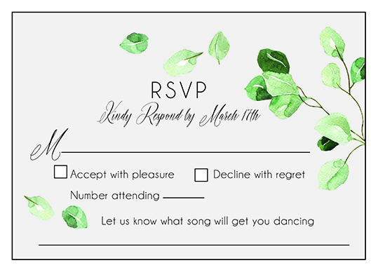 RSVP Card Sample