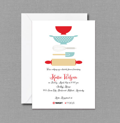 Kitchen bridal shower invitation