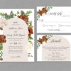 Rustic Fall Arch Wedding Invitation Suite 22106