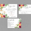 Fall in Love Floral Wedding Invitation Suite