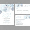 Winter Snowflakes Wedding Invitation Suite 22139