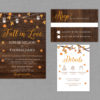 Fall Leaves Wedding Invitation Suite 22141