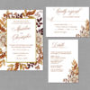 Fall Autumn Wedding Invitation Suite 22142