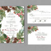 Evergreen Winter Wedding Invitation Suite 22153